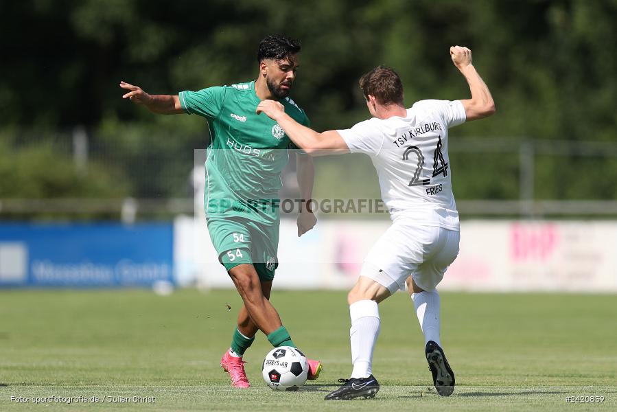 Fundamentum Sportpark, Karlburg, 20.07.2024, sport, action, Fussball, BFV, Bayernliga Nord, 1. Spieltag, DJK, TSV, DJK Gebenbach, TSV Karlburg - Bild-ID: 2420839 Fundamentum Sportpark, Karlburg, 20.07.2024, sport, action, Fussball, BFV, Bayernliga Nord, 1. Spieltag, DJK, TSV, DJK Gebenbach, TSV Karlburg - Bild-ID: 2420839