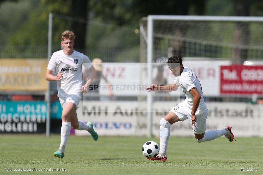 Fundamentum Sportpark, Karlburg, 20.07.2024, sport, action, Fussball, BFV, Bayernliga Nord, 1. Spieltag, DJK, TSV, DJK Gebenbach, TSV Karlburg - Bild-ID: 2420843