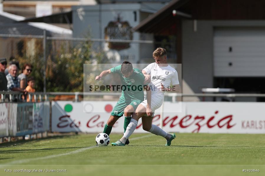 Fundamentum Sportpark, Karlburg, 20.07.2024, sport, action, Fussball, BFV, Bayernliga Nord, 1. Spieltag, DJK, TSV, DJK Gebenbach, TSV Karlburg - Bild-ID: 2420846