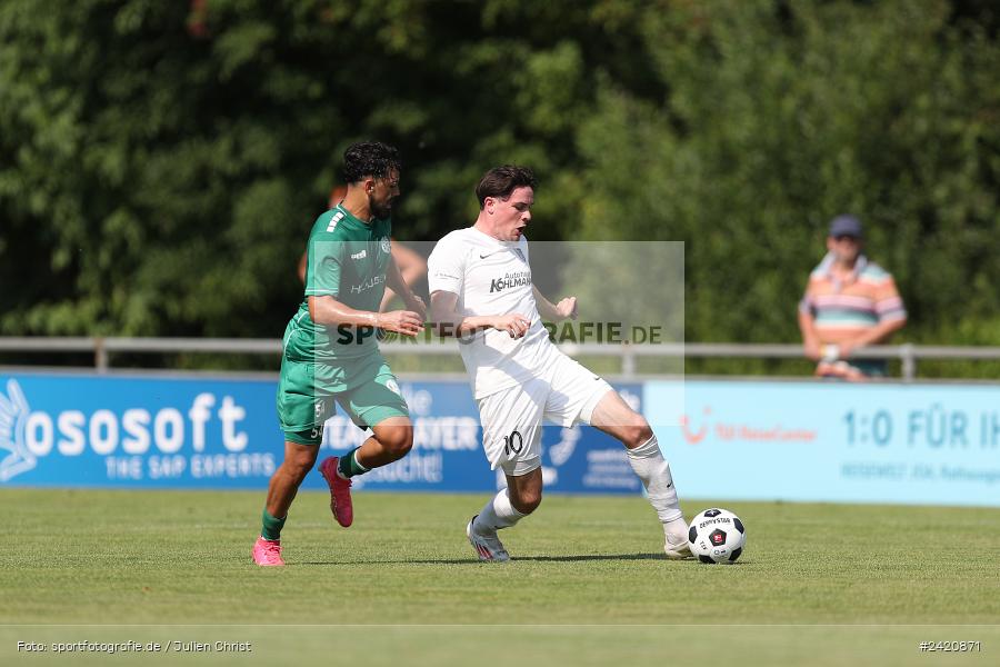 Fundamentum Sportpark, Karlburg, 20.07.2024, sport, action, Fussball, BFV, Bayernliga Nord, 1. Spieltag, DJK, TSV, DJK Gebenbach, TSV Karlburg - Bild-ID: 2420871
