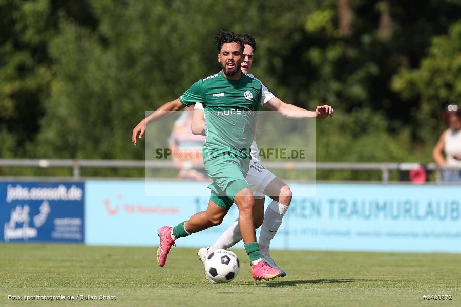 Fundamentum Sportpark, Karlburg, 20.07.2024, sport, action, Fussball, BFV, Bayernliga Nord, 1. Spieltag, DJK, TSV, DJK Gebenbach, TSV Karlburg - Bild-ID: 2420872