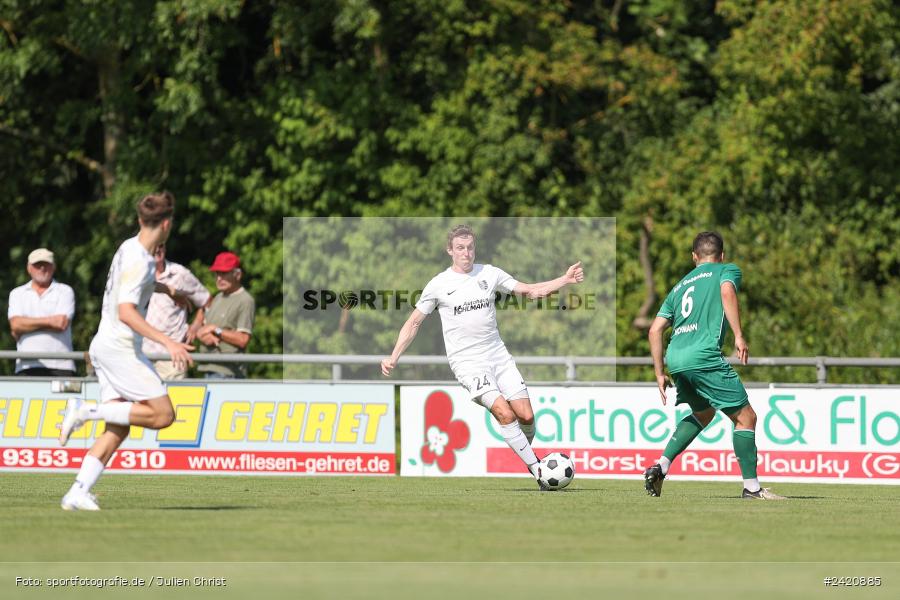 sport, action, TSV Karlburg, TSV, Karlburg, Fussball, Fundamentum Sportpark, DJK Gebenbach, DJK, Bayernliga Nord, BFV, 20.07.2024, 1. Spieltag - Bild-ID: 2420885