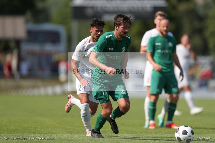 sport, action, TSV Karlburg, TSV, Karlburg, Fussball, Fundamentum Sportpark, DJK Gebenbach, DJK, Bayernliga Nord, BFV, 20.07.2024, 1. Spieltag - Bild-ID: 2420889