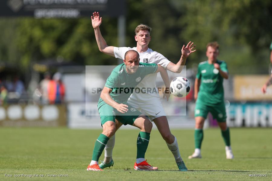 sport, action, TSV Karlburg, TSV, Karlburg, Fussball, Fundamentum Sportpark, DJK Gebenbach, DJK, Bayernliga Nord, BFV, 20.07.2024, 1. Spieltag - Bild-ID: 2420892