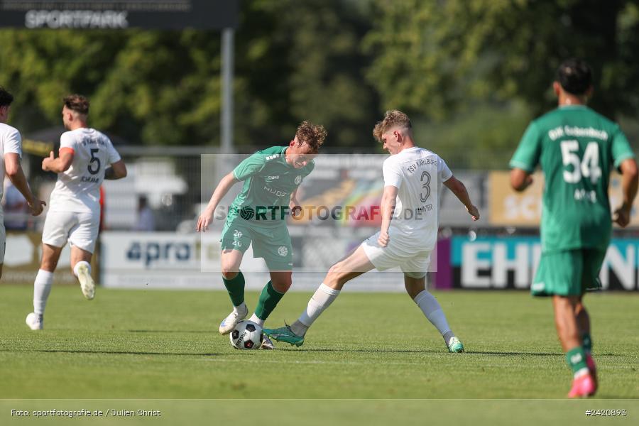 sport, action, TSV Karlburg, TSV, Karlburg, Fussball, Fundamentum Sportpark, DJK Gebenbach, DJK, Bayernliga Nord, BFV, 20.07.2024, 1. Spieltag - Bild-ID: 2420893