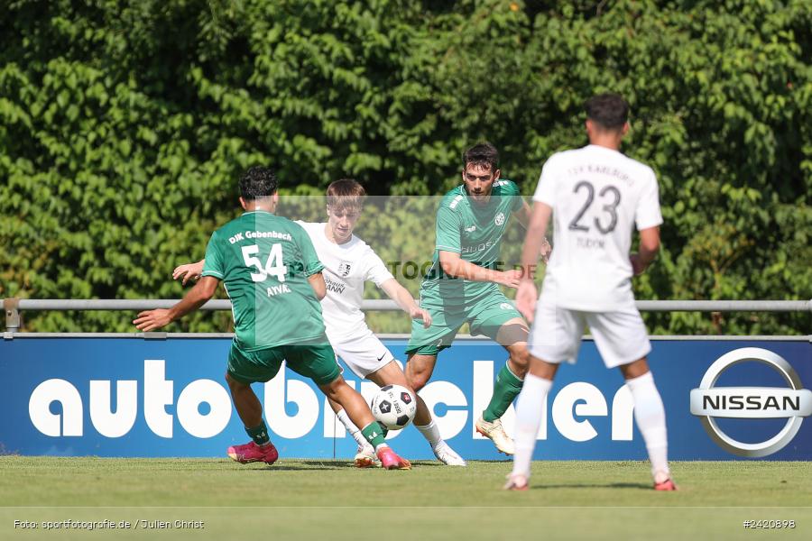 sport, action, TSV Karlburg, TSV, Karlburg, Fussball, Fundamentum Sportpark, DJK Gebenbach, DJK, Bayernliga Nord, BFV, 20.07.2024, 1. Spieltag - Bild-ID: 2420898