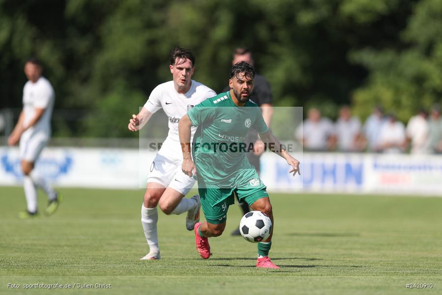 sport, action, TSV Karlburg, TSV, Karlburg, Fussball, Fundamentum Sportpark, DJK Gebenbach, DJK, Bayernliga Nord, BFV, 20.07.2024, 1. Spieltag - Bild-ID: 2420910