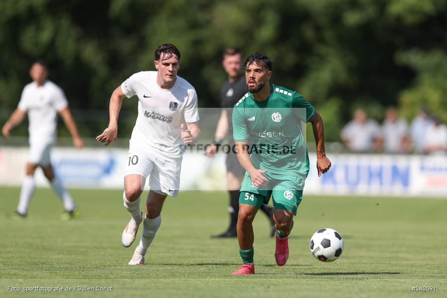 sport, action, TSV Karlburg, TSV, Karlburg, Fussball, Fundamentum Sportpark, DJK Gebenbach, DJK, Bayernliga Nord, BFV, 20.07.2024, 1. Spieltag - Bild-ID: 2420911