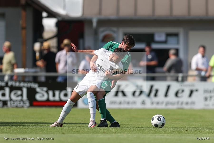 sport, action, TSV Karlburg, TSV, Karlburg, Fussball, Fundamentum Sportpark, DJK Gebenbach, DJK, Bayernliga Nord, BFV, 20.07.2024, 1. Spieltag - Bild-ID: 2420918