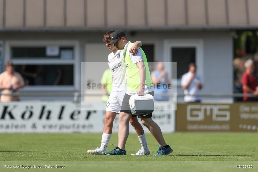 sport, action, TSV Karlburg, TSV, Karlburg, Fussball, Fundamentum Sportpark, DJK Gebenbach, DJK, Bayernliga Nord, BFV, 20.07.2024, 1. Spieltag - Bild-ID: 2420925