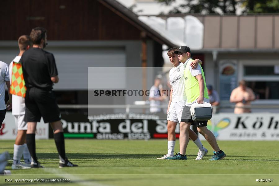 sport, action, TSV Karlburg, TSV, Karlburg, Fussball, Fundamentum Sportpark, DJK Gebenbach, DJK, Bayernliga Nord, BFV, 20.07.2024, 1. Spieltag - Bild-ID: 2420927