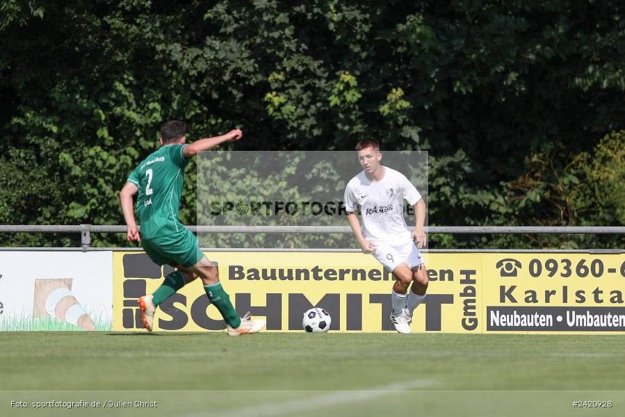 sport, action, TSV Karlburg, TSV, Karlburg, Fussball, Fundamentum Sportpark, DJK Gebenbach, DJK, Bayernliga Nord, BFV, 20.07.2024, 1. Spieltag - Bild-ID: 2420928