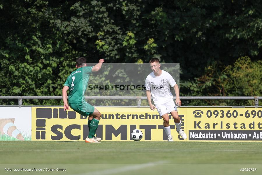 sport, action, TSV Karlburg, TSV, Karlburg, Fussball, Fundamentum Sportpark, DJK Gebenbach, DJK, Bayernliga Nord, BFV, 20.07.2024, 1. Spieltag - Bild-ID: 2420929
