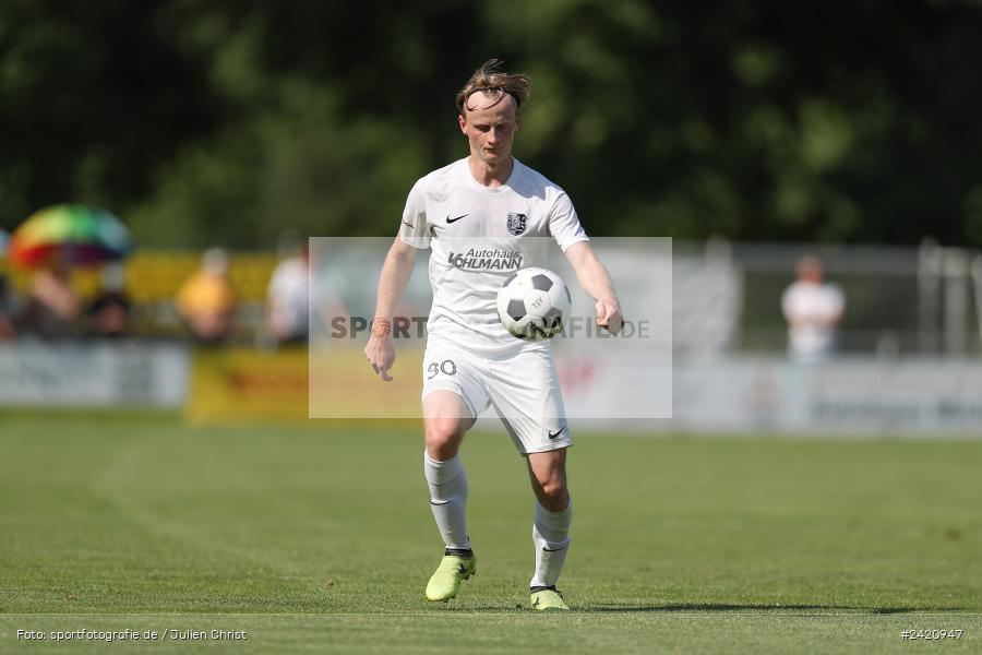 sport, action, TSV Karlburg, TSV, Karlburg, Fussball, Fundamentum Sportpark, DJK Gebenbach, DJK, Bayernliga Nord, BFV, 20.07.2024, 1. Spieltag - Bild-ID: 2420947