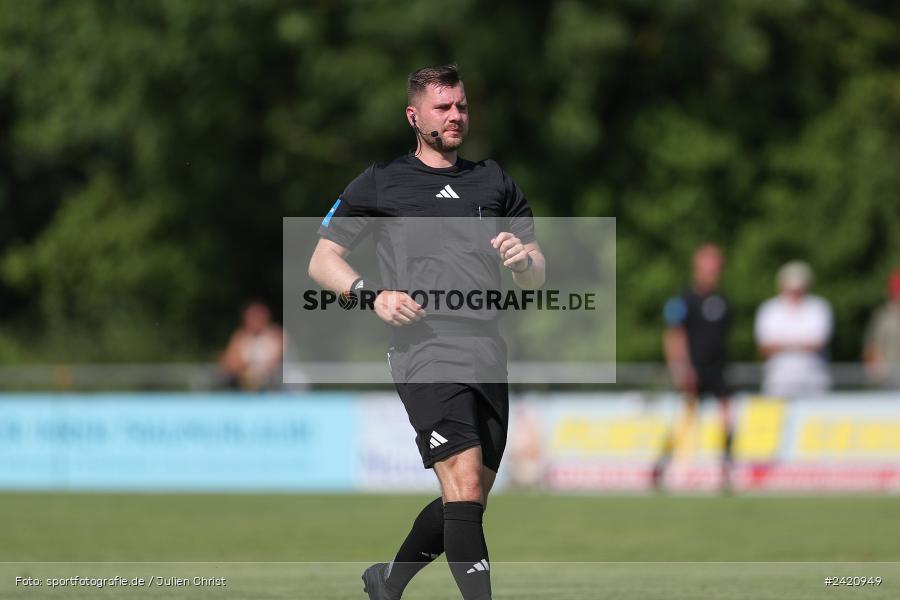 sport, action, TSV Karlburg, TSV, Karlburg, Fussball, Fundamentum Sportpark, DJK Gebenbach, DJK, Bayernliga Nord, BFV, 20.07.2024, 1. Spieltag - Bild-ID: 2420949