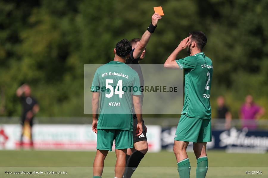 sport, action, TSV Karlburg, TSV, Karlburg, Fussball, Fundamentum Sportpark, DJK Gebenbach, DJK, Bayernliga Nord, BFV, 20.07.2024, 1. Spieltag - Bild-ID: 2420953