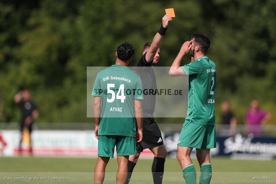 sport, action, TSV Karlburg, TSV, Karlburg, Fussball, Fundamentum Sportpark, DJK Gebenbach, DJK, Bayernliga Nord, BFV, 20.07.2024, 1. Spieltag - Bild-ID: 2420954