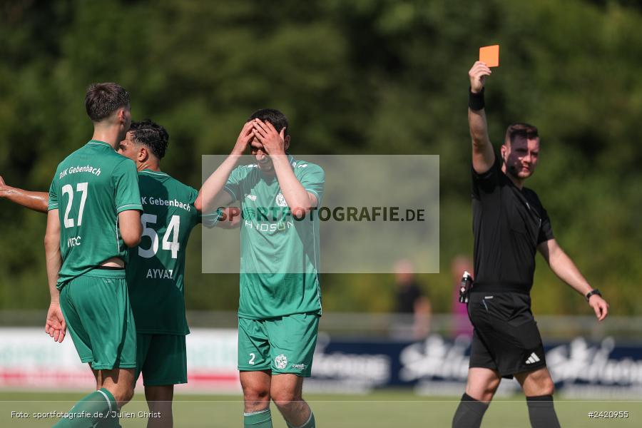 sport, action, TSV Karlburg, TSV, Karlburg, Fussball, Fundamentum Sportpark, DJK Gebenbach, DJK, Bayernliga Nord, BFV, 20.07.2024, 1. Spieltag - Bild-ID: 2420955
