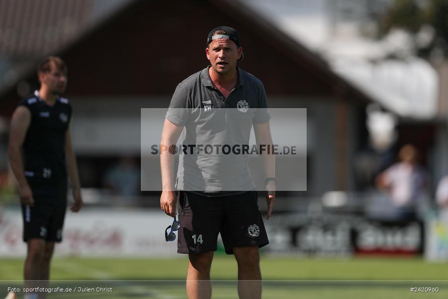 sport, action, TSV Karlburg, TSV, Karlburg, Fussball, Fundamentum Sportpark, DJK Gebenbach, DJK, Bayernliga Nord, BFV, 20.07.2024, 1. Spieltag - Bild-ID: 2420960