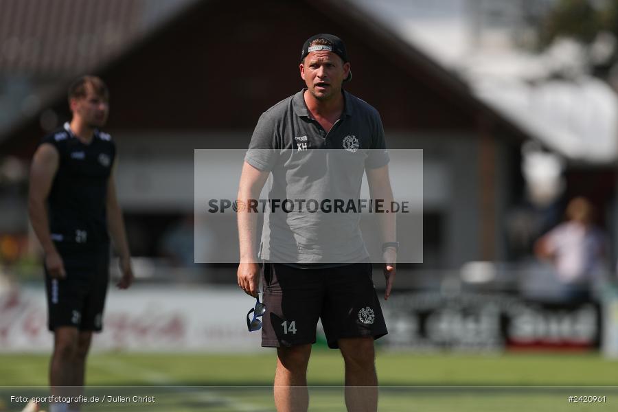 sport, action, TSV Karlburg, TSV, Karlburg, Fussball, Fundamentum Sportpark, DJK Gebenbach, DJK, Bayernliga Nord, BFV, 20.07.2024, 1. Spieltag - Bild-ID: 2420961