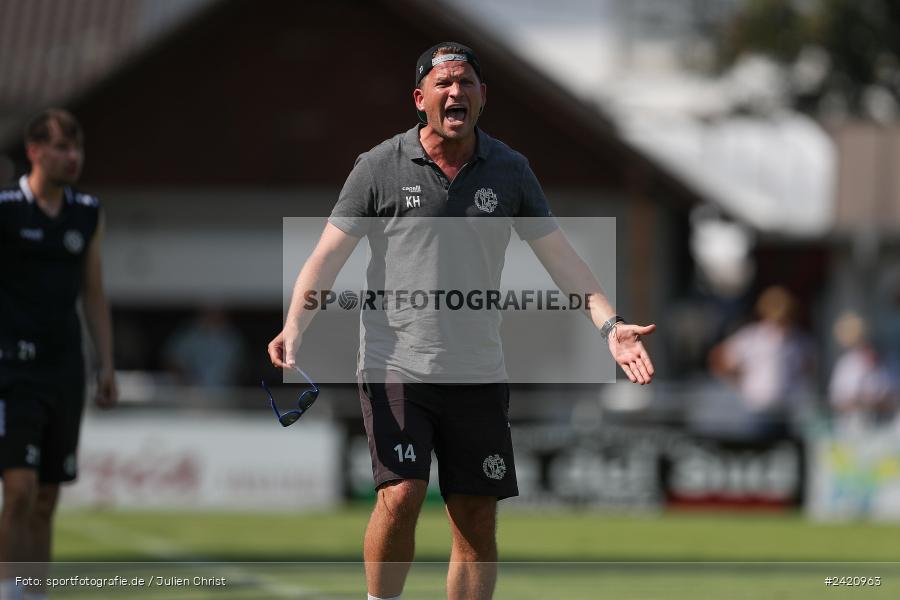 sport, action, TSV Karlburg, TSV, Karlburg, Fussball, Fundamentum Sportpark, DJK Gebenbach, DJK, Bayernliga Nord, BFV, 20.07.2024, 1. Spieltag - Bild-ID: 2420963