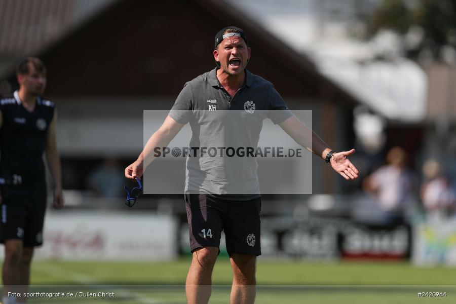 sport, action, TSV Karlburg, TSV, Karlburg, Fussball, Fundamentum Sportpark, DJK Gebenbach, DJK, Bayernliga Nord, BFV, 20.07.2024, 1. Spieltag - Bild-ID: 2420964