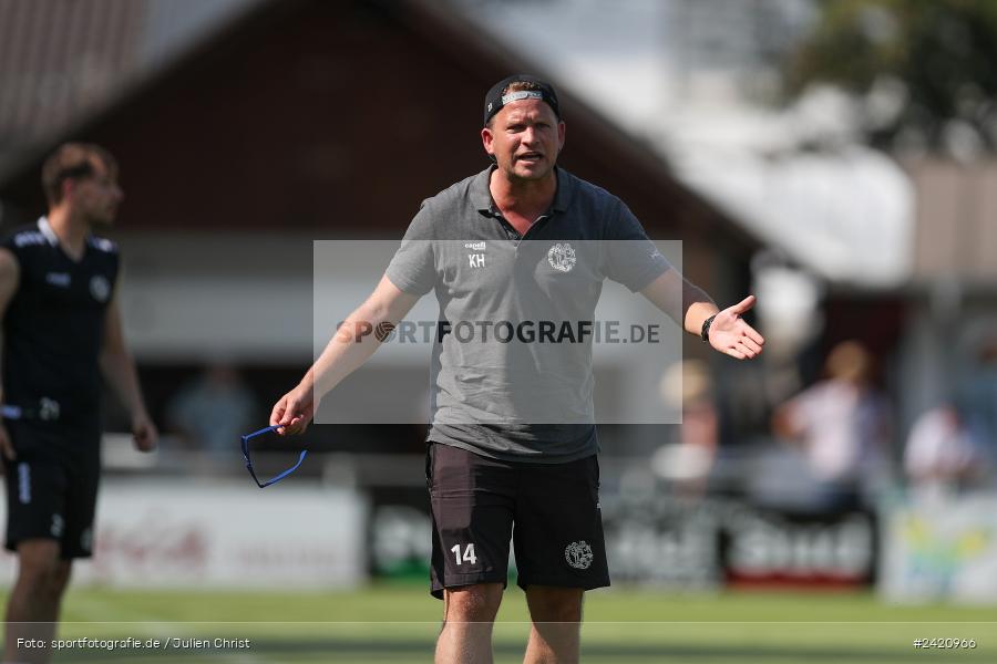 sport, action, TSV Karlburg, TSV, Karlburg, Fussball, Fundamentum Sportpark, DJK Gebenbach, DJK, Bayernliga Nord, BFV, 20.07.2024, 1. Spieltag - Bild-ID: 2420966