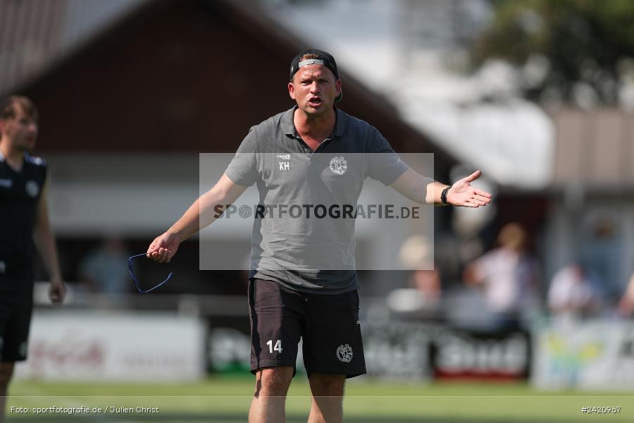 sport, action, TSV Karlburg, TSV, Karlburg, Fussball, Fundamentum Sportpark, DJK Gebenbach, DJK, Bayernliga Nord, BFV, 20.07.2024, 1. Spieltag - Bild-ID: 2420967