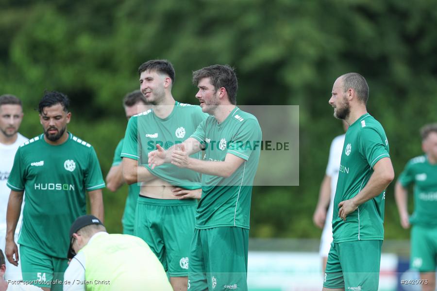 sport, action, TSV Karlburg, TSV, Karlburg, Fussball, Fundamentum Sportpark, DJK Gebenbach, DJK, Bayernliga Nord, BFV, 20.07.2024, 1. Spieltag - Bild-ID: 2420973