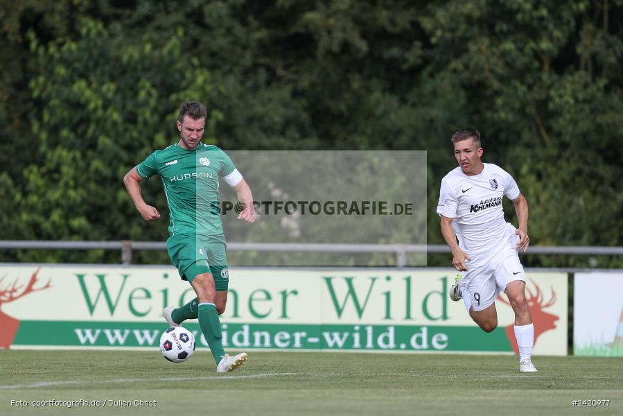 sport, action, TSV Karlburg, TSV, Karlburg, Fussball, Fundamentum Sportpark, DJK Gebenbach, DJK, Bayernliga Nord, BFV, 20.07.2024, 1. Spieltag - Bild-ID: 2420977