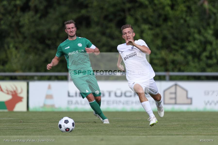 sport, action, TSV Karlburg, TSV, Karlburg, Fussball, Fundamentum Sportpark, DJK Gebenbach, DJK, Bayernliga Nord, BFV, 20.07.2024, 1. Spieltag - Bild-ID: 2420979