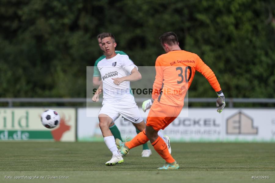 sport, action, TSV Karlburg, TSV, Karlburg, Fussball, Fundamentum Sportpark, DJK Gebenbach, DJK, Bayernliga Nord, BFV, 20.07.2024, 1. Spieltag - Bild-ID: 2420980