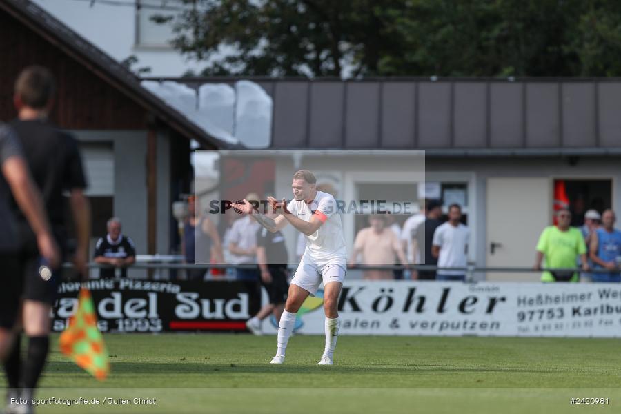 sport, action, TSV Karlburg, TSV, Karlburg, Fussball, Fundamentum Sportpark, DJK Gebenbach, DJK, Bayernliga Nord, BFV, 20.07.2024, 1. Spieltag - Bild-ID: 2420981