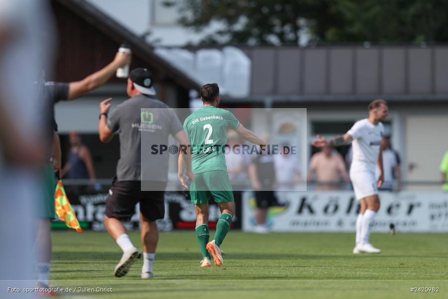 sport, action, TSV Karlburg, TSV, Karlburg, Fussball, Fundamentum Sportpark, DJK Gebenbach, DJK, Bayernliga Nord, BFV, 20.07.2024, 1. Spieltag - Bild-ID: 2420982
