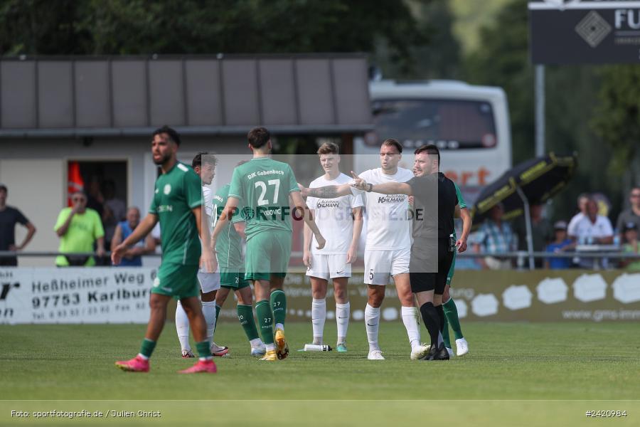 sport, action, TSV Karlburg, TSV, Karlburg, Fussball, Fundamentum Sportpark, DJK Gebenbach, DJK, Bayernliga Nord, BFV, 20.07.2024, 1. Spieltag - Bild-ID: 2420984