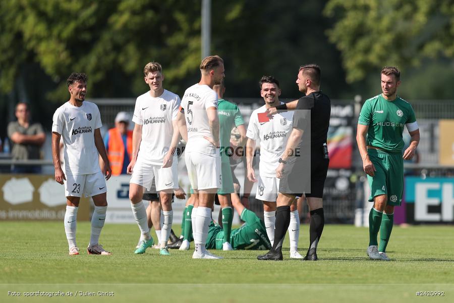 sport, action, TSV Karlburg, TSV, Karlburg, Fussball, Fundamentum Sportpark, DJK Gebenbach, DJK, Bayernliga Nord, BFV, 20.07.2024, 1. Spieltag - Bild-ID: 2420992