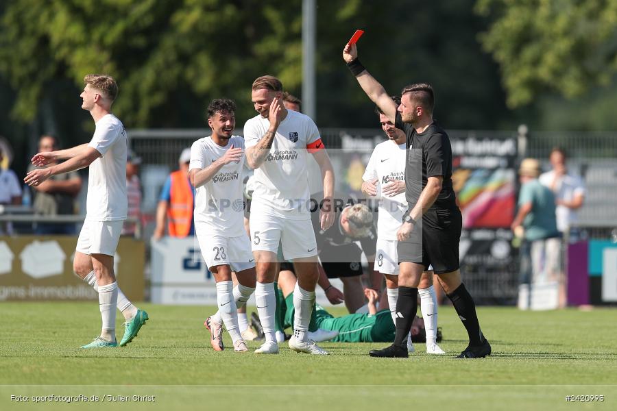 sport, action, TSV Karlburg, TSV, Karlburg, Fussball, Fundamentum Sportpark, DJK Gebenbach, DJK, Bayernliga Nord, BFV, 20.07.2024, 1. Spieltag - Bild-ID: 2420993