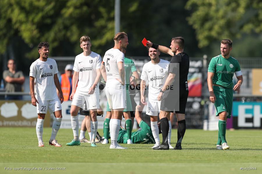 sport, action, TSV Karlburg, TSV, Karlburg, Fussball, Fundamentum Sportpark, DJK Gebenbach, DJK, Bayernliga Nord, BFV, 20.07.2024, 1. Spieltag - Bild-ID: 2420994