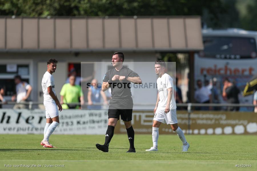 sport, action, TSV Karlburg, TSV, Karlburg, Fussball, Fundamentum Sportpark, DJK Gebenbach, DJK, Bayernliga Nord, BFV, 20.07.2024, 1. Spieltag - Bild-ID: 2420996
