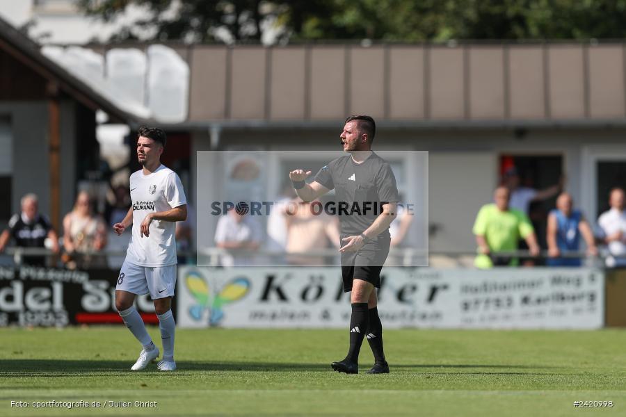 sport, action, TSV Karlburg, TSV, Karlburg, Fussball, Fundamentum Sportpark, DJK Gebenbach, DJK, Bayernliga Nord, BFV, 20.07.2024, 1. Spieltag - Bild-ID: 2420998