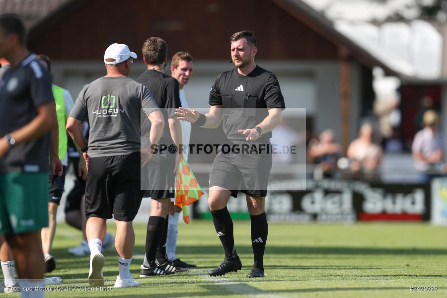 sport, action, TSV Karlburg, TSV, Karlburg, Fussball, Fundamentum Sportpark, DJK Gebenbach, DJK, Bayernliga Nord, BFV, 20.07.2024, 1. Spieltag - Bild-ID: 2420999