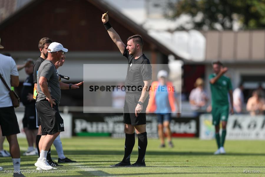 sport, action, TSV Karlburg, TSV, Karlburg, Fussball, Fundamentum Sportpark, DJK Gebenbach, DJK, Bayernliga Nord, BFV, 20.07.2024, 1. Spieltag - Bild-ID: 2421000