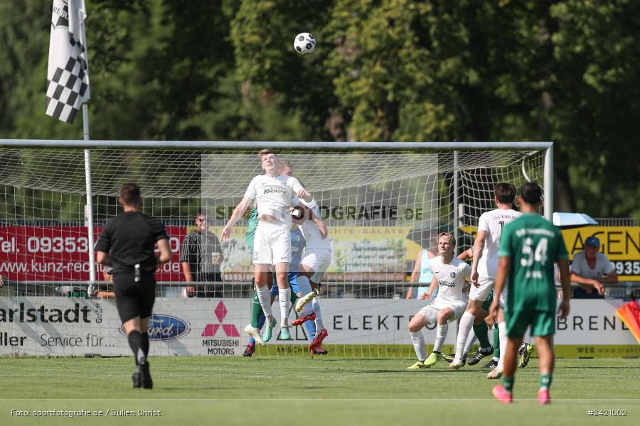 sport, action, TSV Karlburg, TSV, Karlburg, Fussball, Fundamentum Sportpark, DJK Gebenbach, DJK, Bayernliga Nord, BFV, 20.07.2024, 1. Spieltag - Bild-ID: 2421002