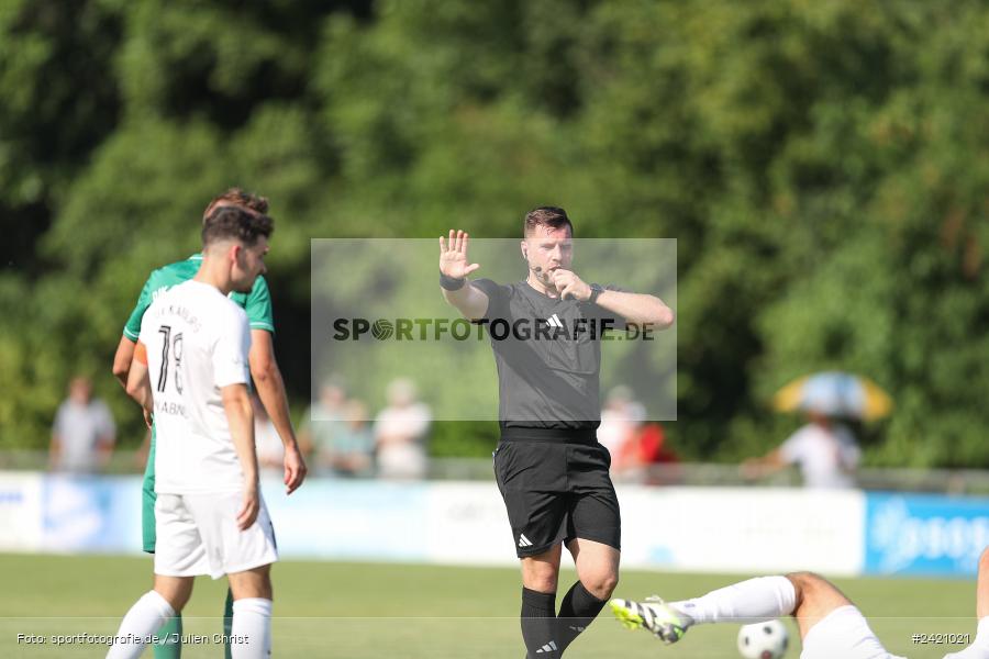 sport, action, TSV Karlburg, TSV, Karlburg, Fussball, Fundamentum Sportpark, DJK Gebenbach, DJK, Bayernliga Nord, BFV, 20.07.2024, 1. Spieltag - Bild-ID: 2421021