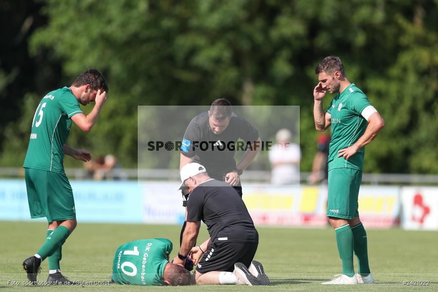 sport, action, TSV Karlburg, TSV, Karlburg, Fussball, Fundamentum Sportpark, DJK Gebenbach, DJK, Bayernliga Nord, BFV, 20.07.2024, 1. Spieltag - Bild-ID: 2421022