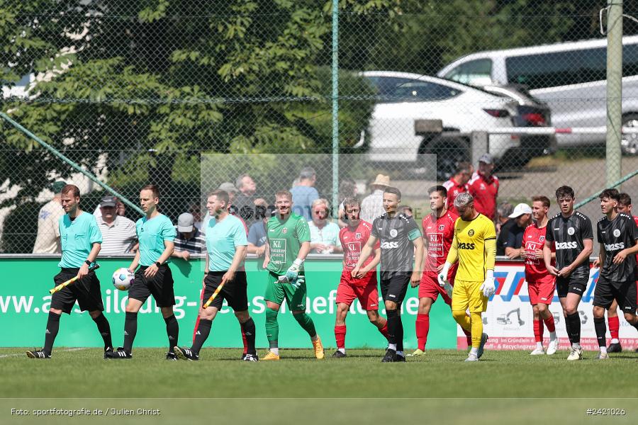 Kohlenberg-Arena, Fuchsstadt, 21.07.2024, sport, action, Fussball, BFV, 1. Spieltag, Landesliga Nordwest, TUS, FCF, TuS Frammersbach, 1. FC Fuchsstadt - Bild-ID: 2421026