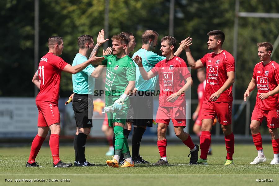 Kohlenberg-Arena, Fuchsstadt, 21.07.2024, sport, action, Fussball, BFV, 1. Spieltag, Landesliga Nordwest, TUS, FCF, TuS Frammersbach, 1. FC Fuchsstadt - Bild-ID: 2421028