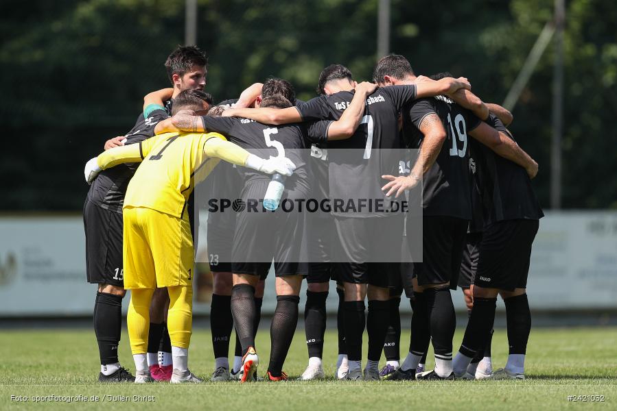 Kohlenberg-Arena, Fuchsstadt, 21.07.2024, sport, action, Fussball, BFV, 1. Spieltag, Landesliga Nordwest, TUS, FCF, TuS Frammersbach, 1. FC Fuchsstadt - Bild-ID: 2421032