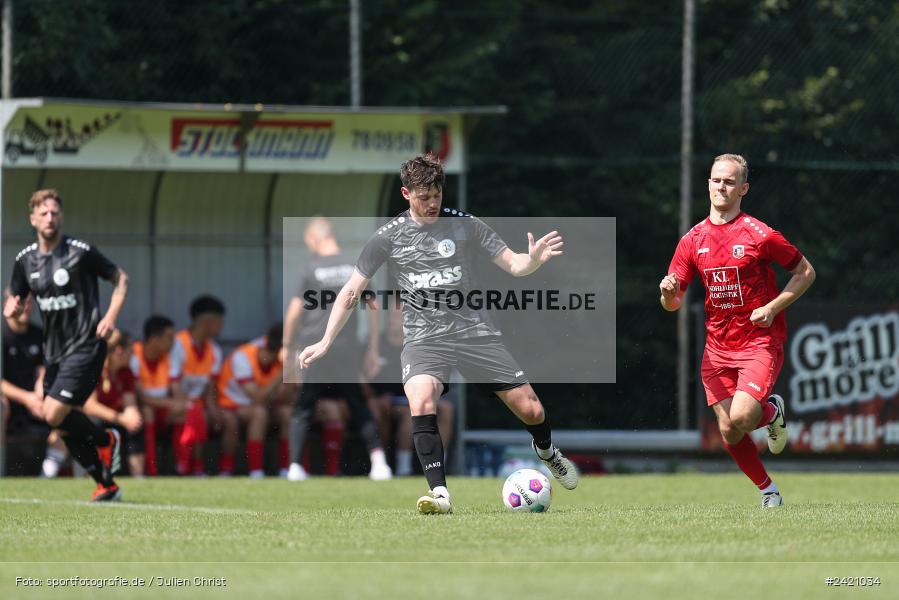Kohlenberg-Arena, Fuchsstadt, 21.07.2024, sport, action, Fussball, BFV, 1. Spieltag, Landesliga Nordwest, TUS, FCF, TuS Frammersbach, 1. FC Fuchsstadt - Bild-ID: 2421034