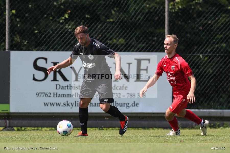 Kohlenberg-Arena, Fuchsstadt, 21.07.2024, sport, action, Fussball, BFV, 1. Spieltag, Landesliga Nordwest, TUS, FCF, TuS Frammersbach, 1. FC Fuchsstadt - Bild-ID: 2421035
